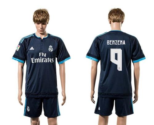 Real Madrid #9 Benzema Sec Away Soccer Club Jersey