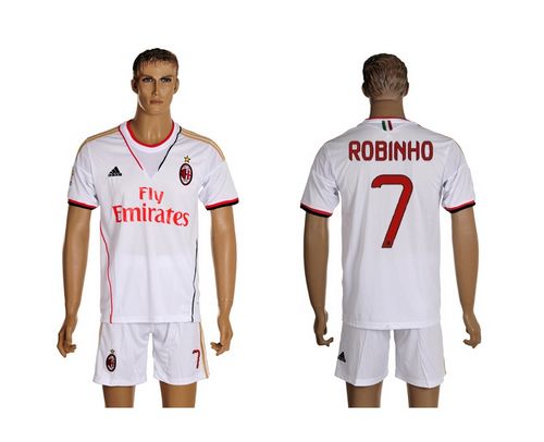 AC Milan #7 Robinho Away Soccer Club Jersey