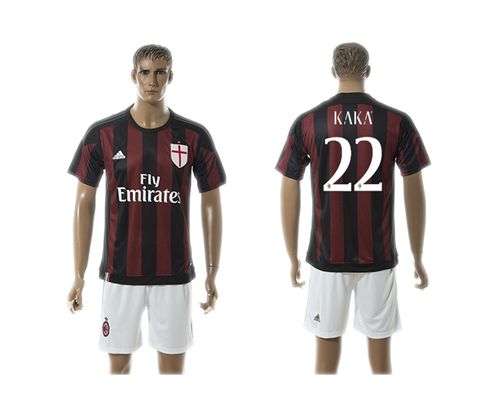 AC Milan #22 Kaka Home Soccer Club Jersey