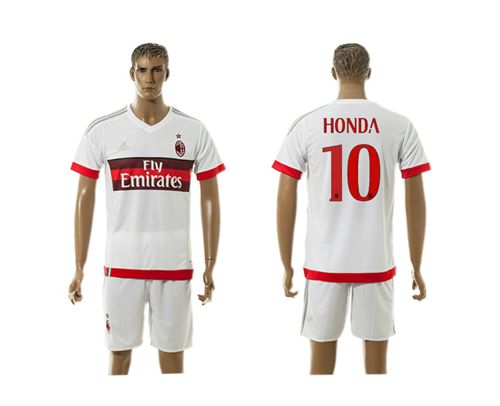 AC Milan #10 Honda Away Soccer Club Jersey