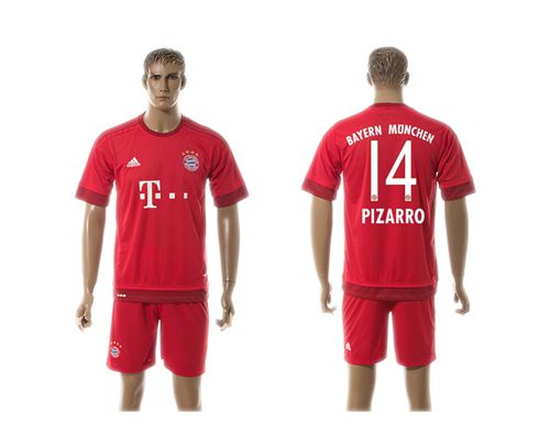 Bayern Munchen #14 Pizarro Home Soccer Club Jersey