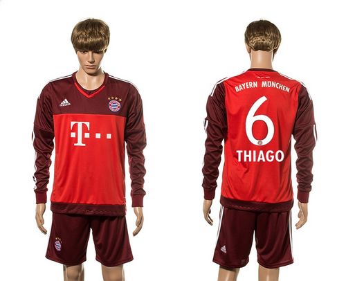 Bayern Munchen #6 Thiago Goalkeeper Long Sleeves Soccer Club Jersey