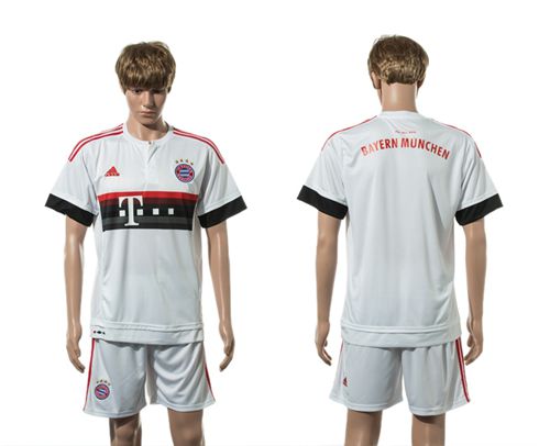 Bayern Munchen Blank Away (White Shorts) Soccer Club Jersey
