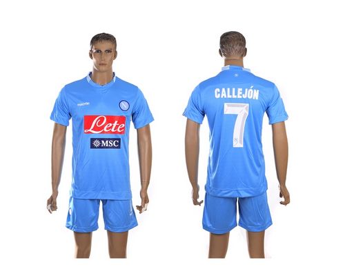 Naples #7 Callejon Home Soccer Club Jersey