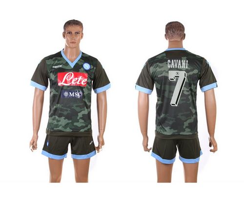 Naples #7 Cavani Away Soccer Club Jersey