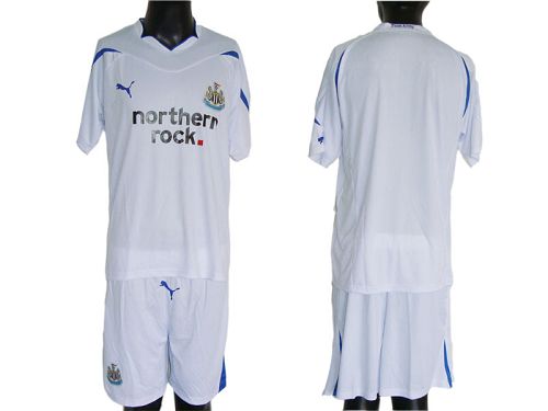 Newcastle Blank White Away Soccer Club Jersey