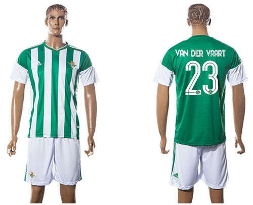 Real Betis #23 Van Der Vaart Home Soccer Club Jersey