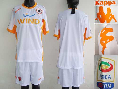 As Roma Blank White Away Soccer Club Jersey