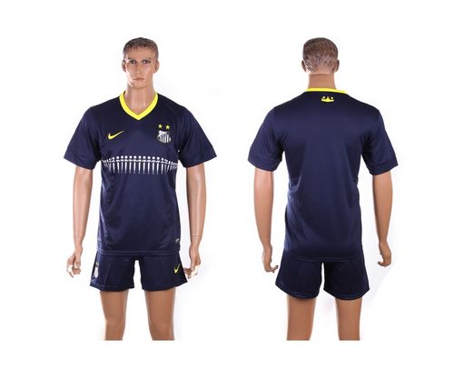Santos Blank Blue Away Soccer Club Jersey