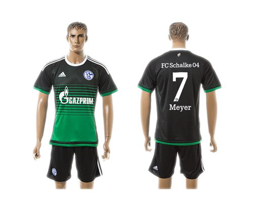 Schalke 04 #7 Meyer Away Soccer Club Jersey