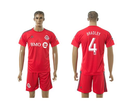 Toronto FC #4 Bradley Home Soccer Club Jersey