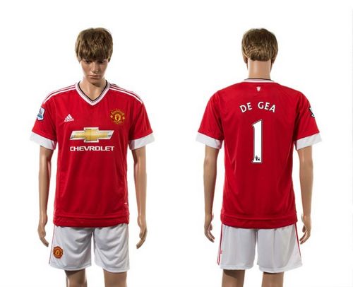 Manchester United #1 DE GEA Red Home Soccer Club Jersey