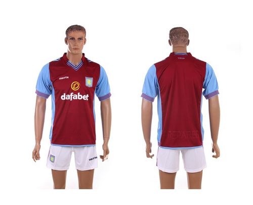 Aston Villa Blank Red Home Soccer Club Jersey