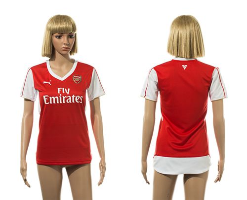 Women's Arsenal Blank Home Soccer Club Jersey