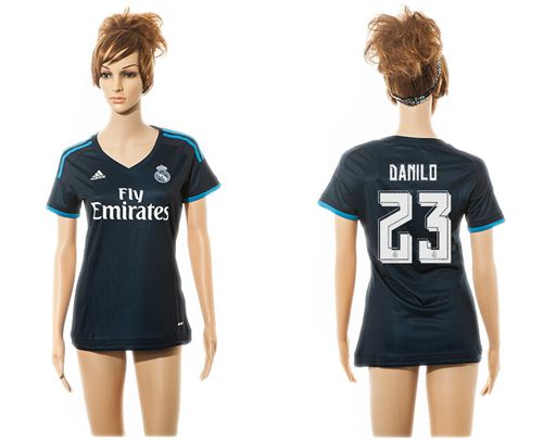 Women's Real Madrid #23 Danilo Sec Away Soccer Club Jersey