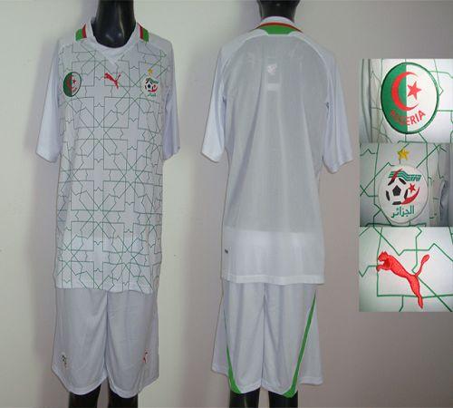 Algeria Blank White Home 2012/2013 Soccer Country Jersey