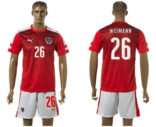 Austria #26 Weimann Red Home Soccer Country Jersey