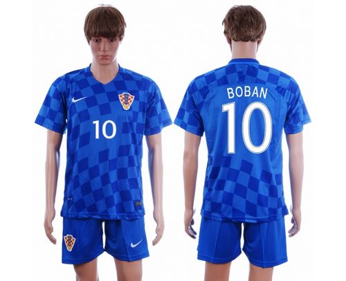 Croatia #10 Boban Away Soccer Country Jersey