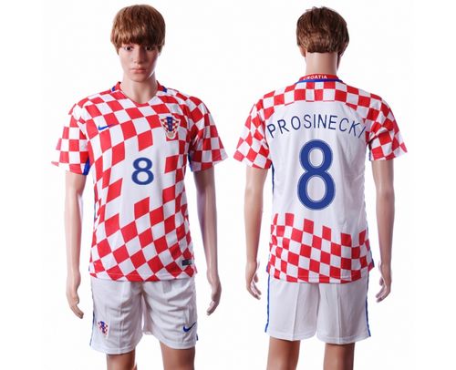 Croatia #8 Prosinecki Home Soccer Country Jersey