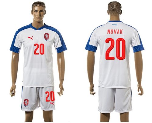 Czech #20 Novak Away Soccer Country Jersey