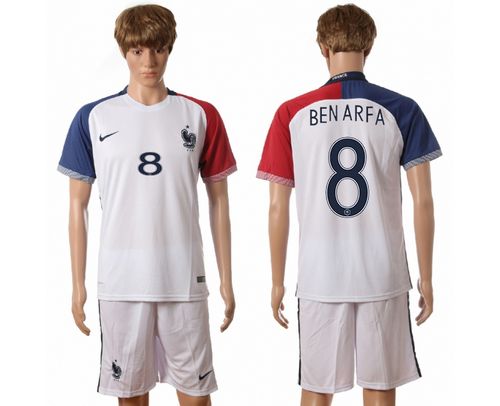 France #8 Benarfa Away Soccer Country Jersey