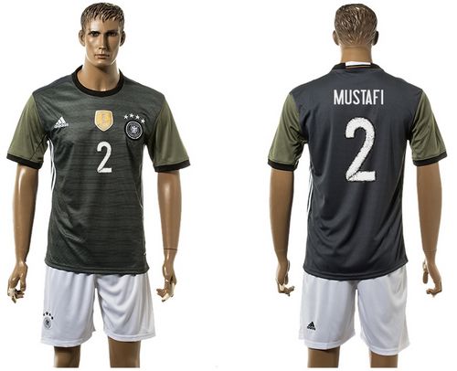 Germany #2 Mustafi Away Soccer Country Jersey