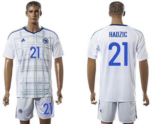 Bosnia Herzegovina #21 Hardzic Away Soccer Country Jersey