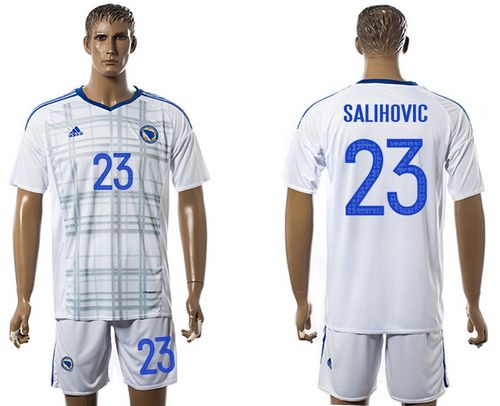 Bosnia Herzegovina #23 Salihovic Away Soccer Country Jersey