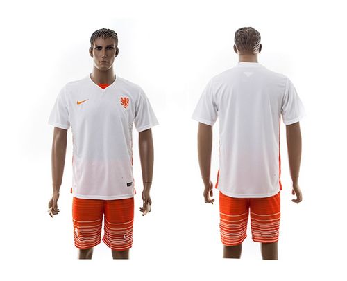 Holland Blank Away Soccer Country Jersey