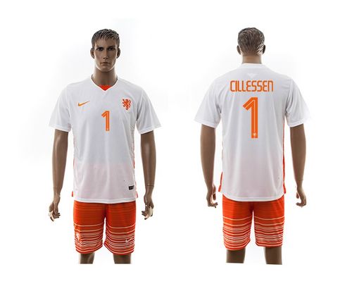 Holland #1 Cillessen Away Soccer Country Jersey