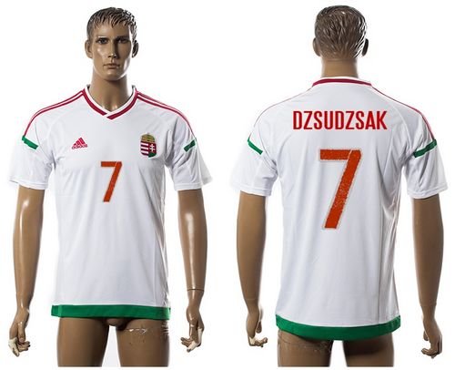 Hungary #7 Dzsudzsak Away Soccer Country Jersey