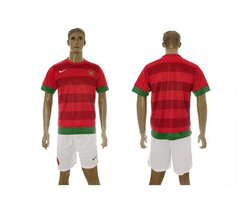 Indonesia Blank Red Home Soccer Country Jersey