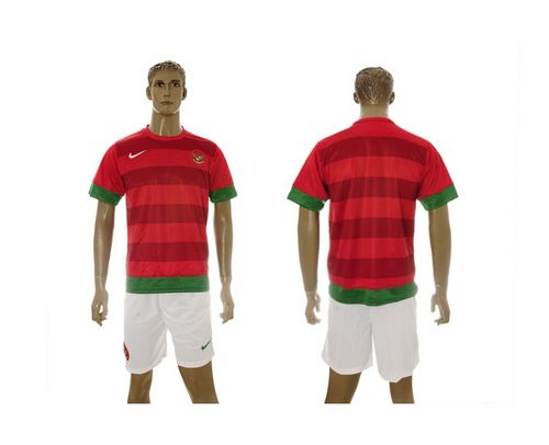 Indonesia Blank Red Home Soccer Country Jersey