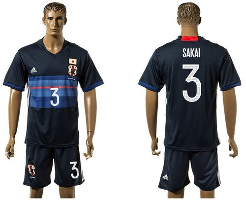 Japan #3 Sakai Home Soccer Country Jersey