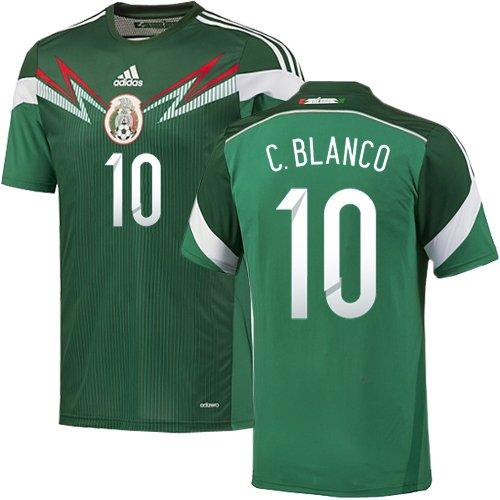 Mexico #10 Cuauhtemoc Blanco Green Home Soccer Country Jersey