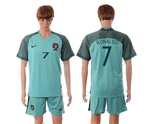 Portugal #7 Ronaldo Away Soccer Country Jersey