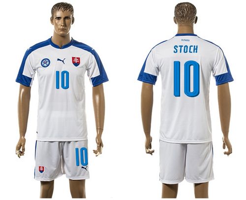 Slovakia #10 Stoch Home Soccer Country Jersey