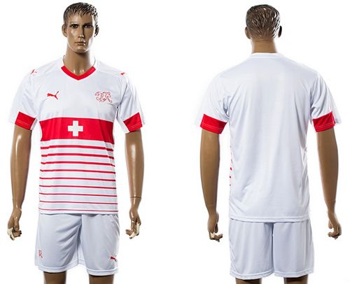 Switzerland Blank Away Soccer Country Jersey