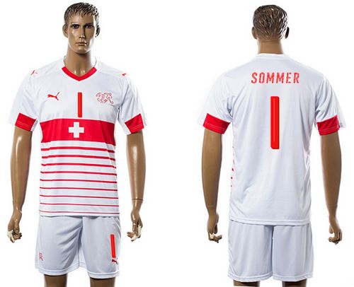 Switzerland #1 Sommer Away Soccer Country Jersey