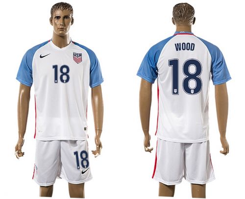 USA #18 Wood Home Soccer Country Jersey