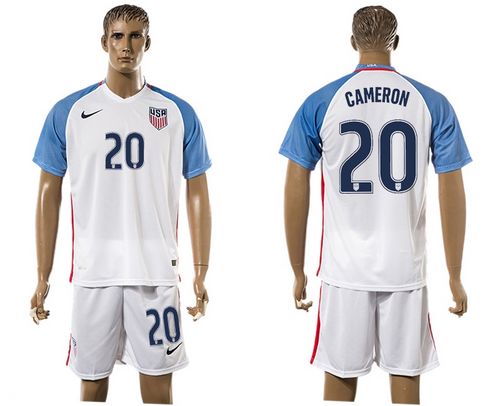 USA #20 Cameron Home Soccer Country Jersey