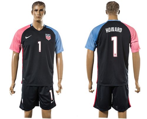 USA #1 Howard Away Soccer Country Jersey