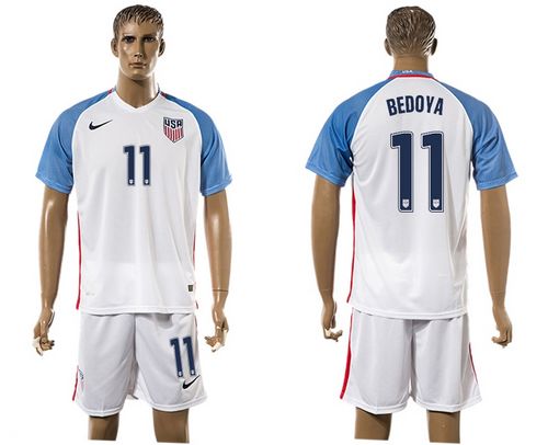 USA #11 Bedoya Home Soccer Country Jersey