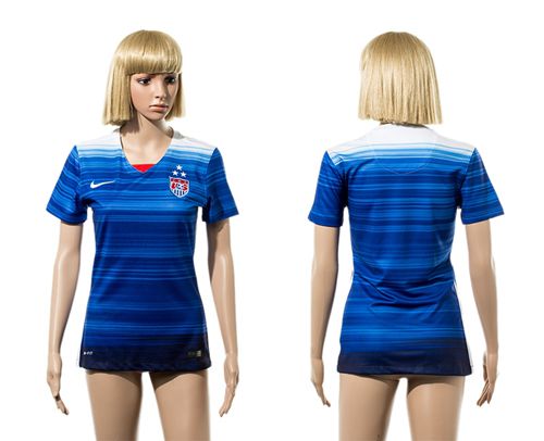 Women's USA Blank Away (Three Star) Soccer Country Jersey