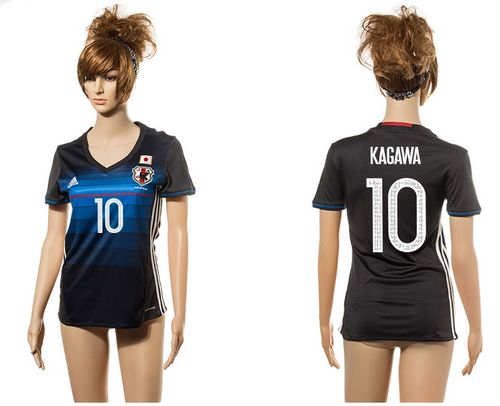 Women's Japan #10 Kagawa Home Soccer Country Jersey