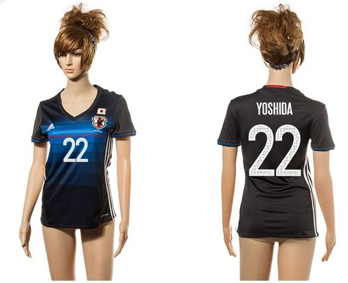 Women's Japan #22 Yoshida Home Soccer Country Jersey