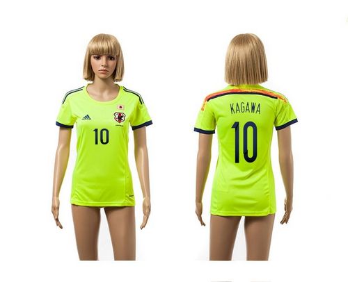 Women's Japan #10 Kagawa Away Soccer Country Jersey