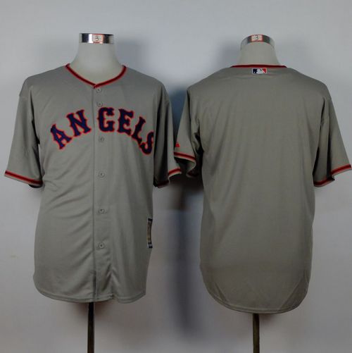Angels of Anaheim Blank Grey 1965 Turn Back The Clock Stitched MLB Jersey