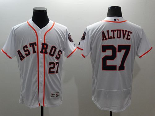 Astros #27 Jose Altuve White Flexbase Authentic Collection Stitched MLB Jersey