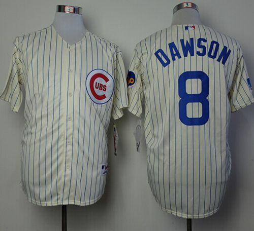 Cubs #8 Andre Dawson Cream 1969 Turn Back The Clock Stitched MLB Jersey